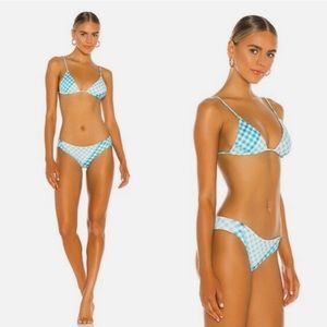 NWT LSPACE SANDY BIKINI BOTTOM FULL SIZE L PICNIC PLAID